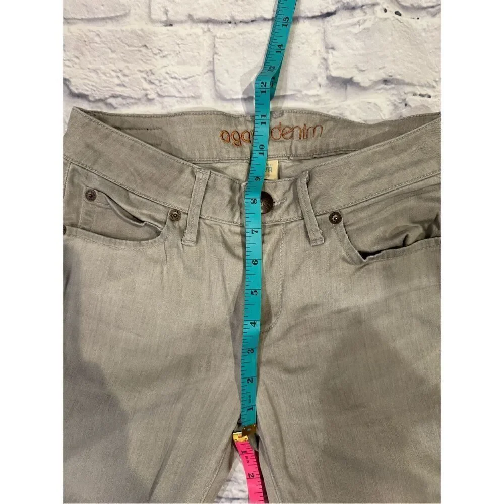 Agave Denim Straight Leg Jeans in Lightwash Gray Waist Size 27 - Picture 5 of 6